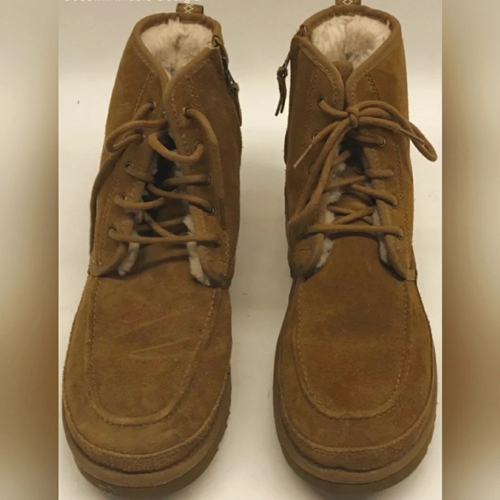 UGG Neumel High Top Chestnut Boots Men Fur Inside 12